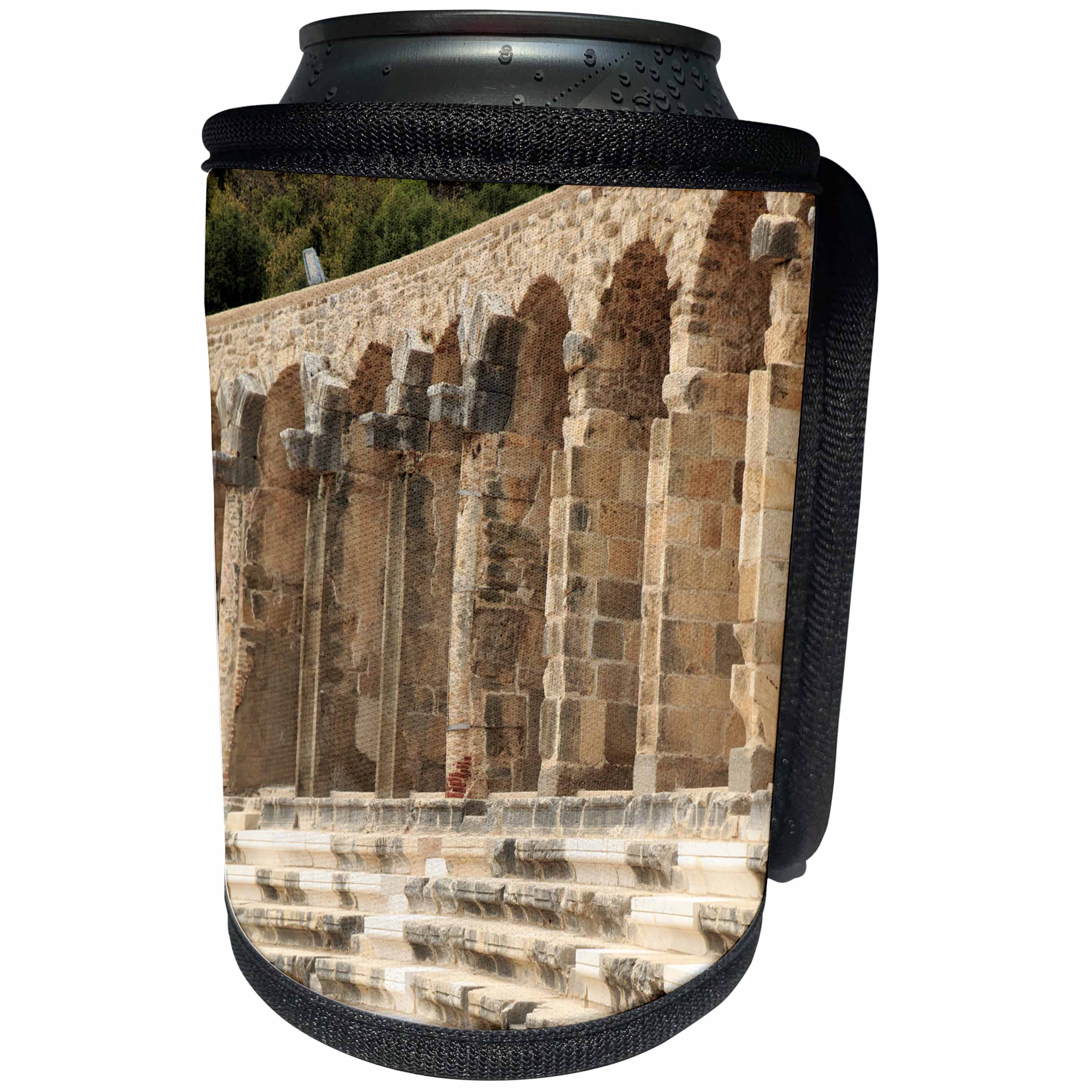 3dRose Danita Delimont - Ruins - Turkey, Anatolia, Aspendos, 2nd Century Roman theatre. - Can Cooler Bottle Wrap (cc_277011)
