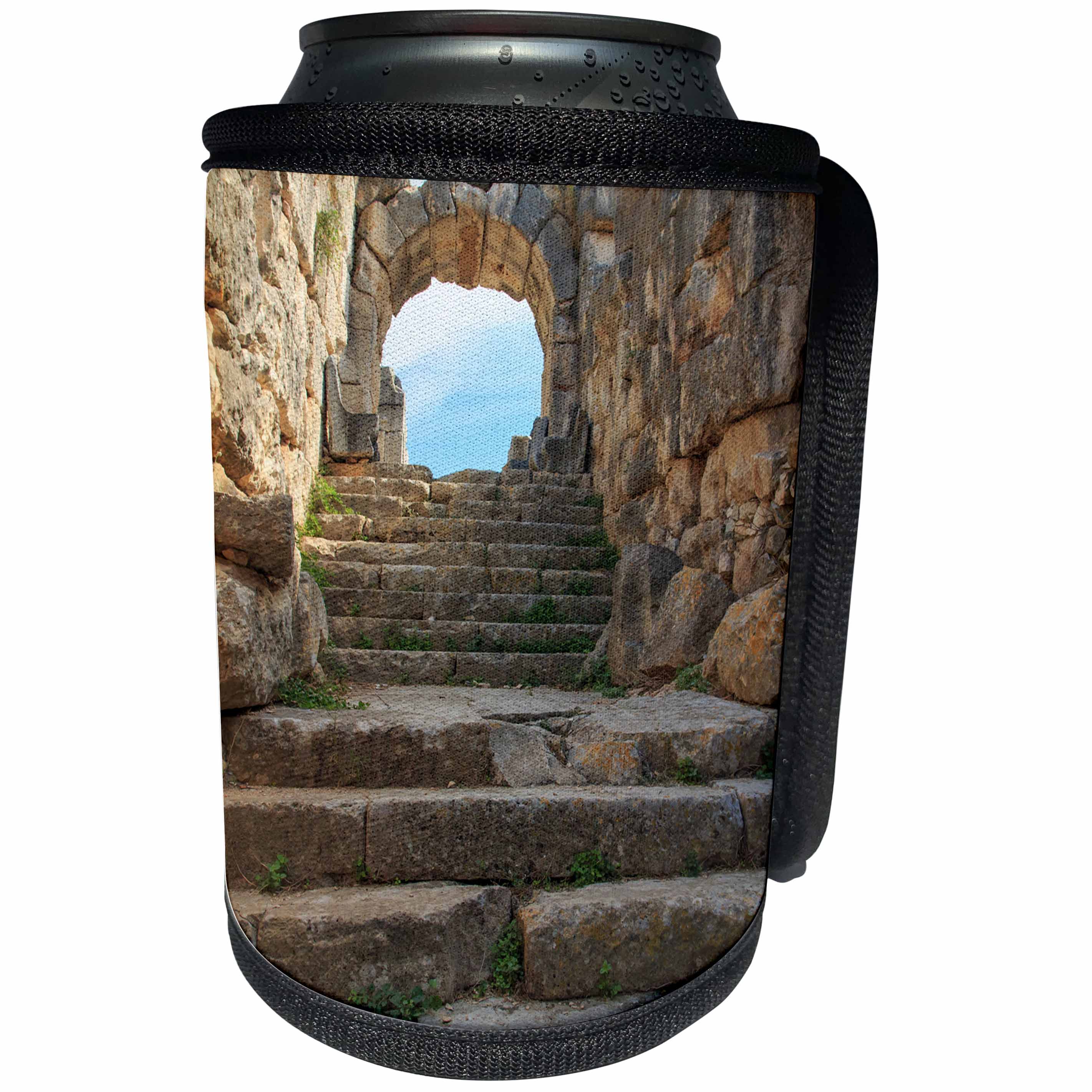 3dRose Danita Delimont - Architecture - Turkey, Anatolia, Aydin, Stairway into the ruins of Miletus. - Can Cooler Bottle Wrap (cc_277022)