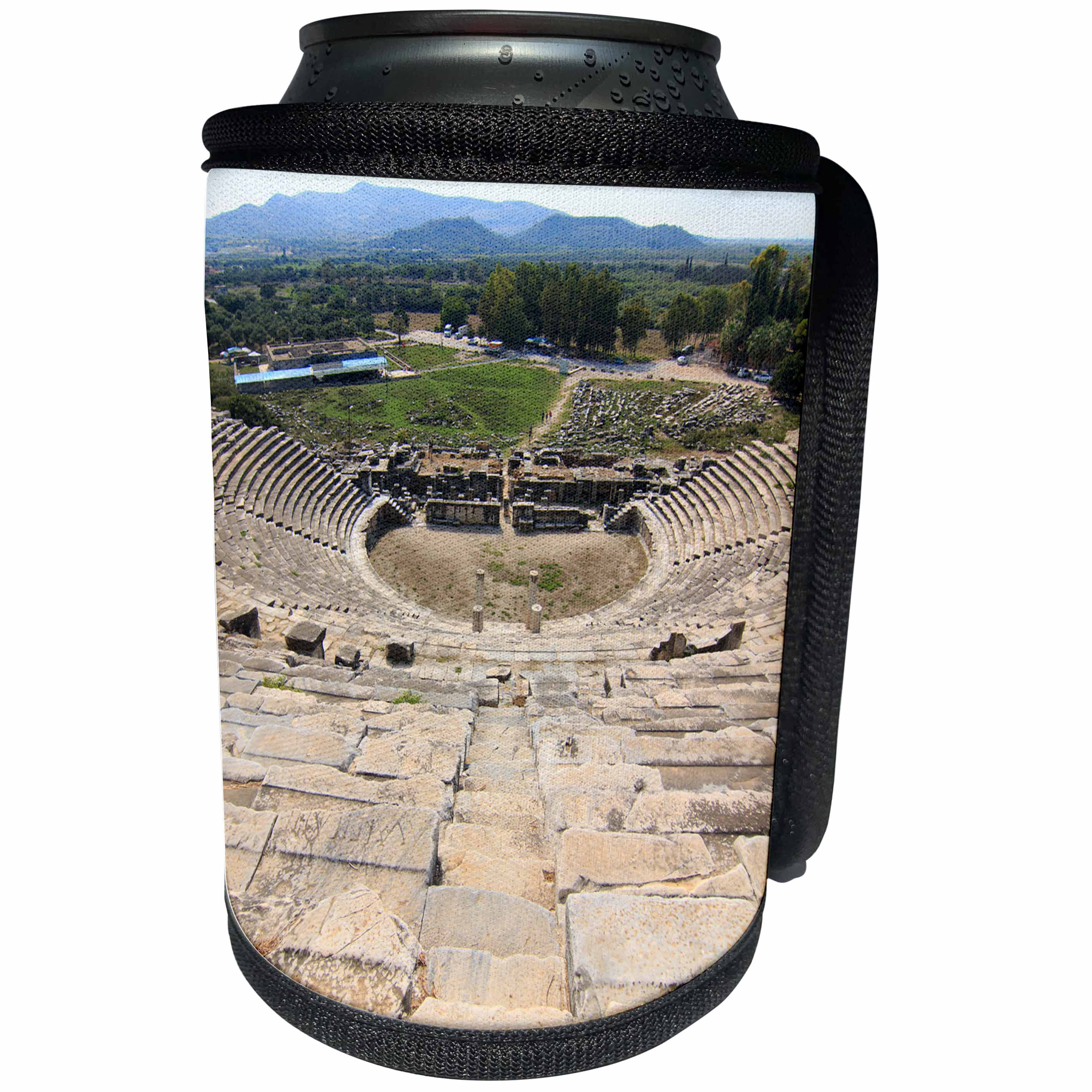 3dRose Danita Delimont - Ruins - Turkey, Anatolia, Aydin, ruins of Miletus, Roman theater. - Can Cooler Bottle Wrap (cc_277023)