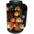 3dRose Danita Delimont - Lamps - Turkey, Bursa Province, Bursa, colorful, glass mosaic lamps. - Can Cooler Bottle Wrap (cc_277036)