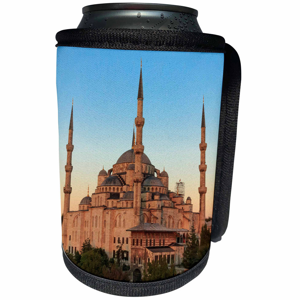3dRose Danita Delimont - Mosques - Turkey, Istanbul. Sultan Ahmet Mosque, Sultan Ahmet Camii, Blue Mosque - Can Cooler Bottle Wrap (cc_277037)
