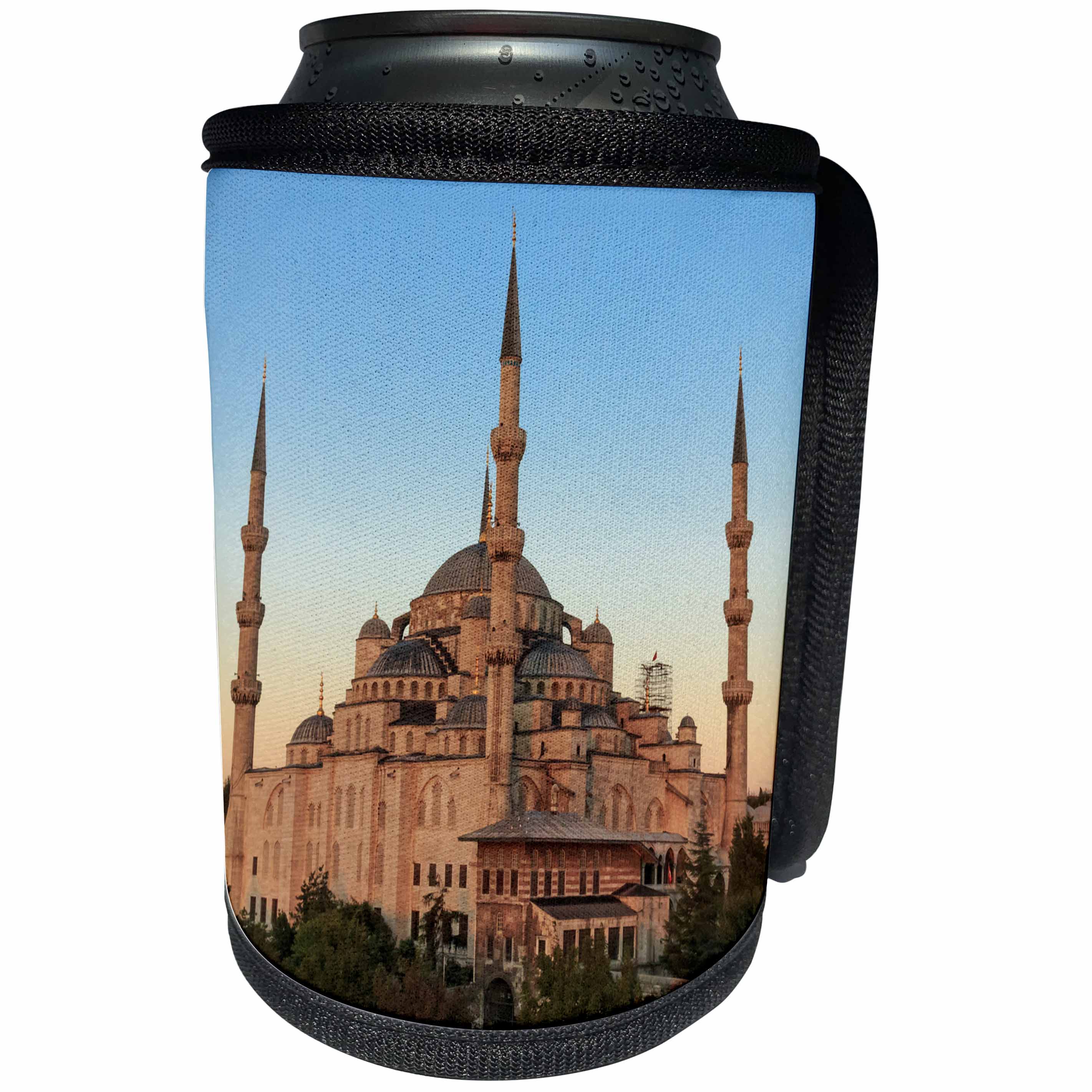 3dRose Danita Delimont - Mosques - Turkey, Istanbul. Sultan Ahmet Mosque, Sultan Ahmet Camii, Blue Mosque - Can Cooler Bottle Wrap (cc_277037)