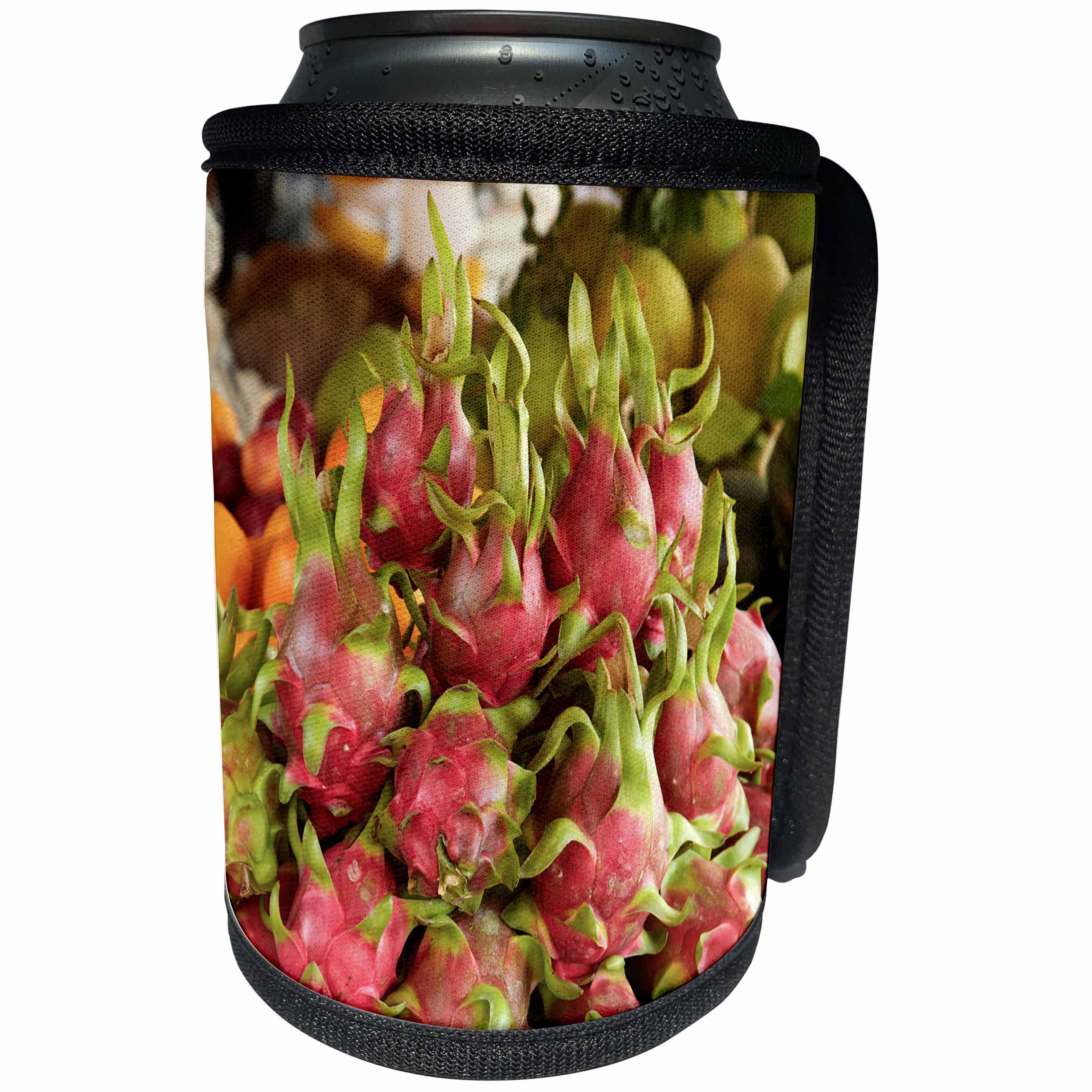 3dRose Danita Delimont - Food - Dragon fruit, Can Duoc Market, Long An Province, Mekong Delta, Vietnam - Can Cooler Bottle Wrap (cc_277048)