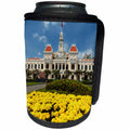 3dRose Danita Delimont - Architecture - Flowers by Peoples Committee Building, Ho Chi Minh City, Vietnam - Can Cooler Bottle Wrap (cc_277054)