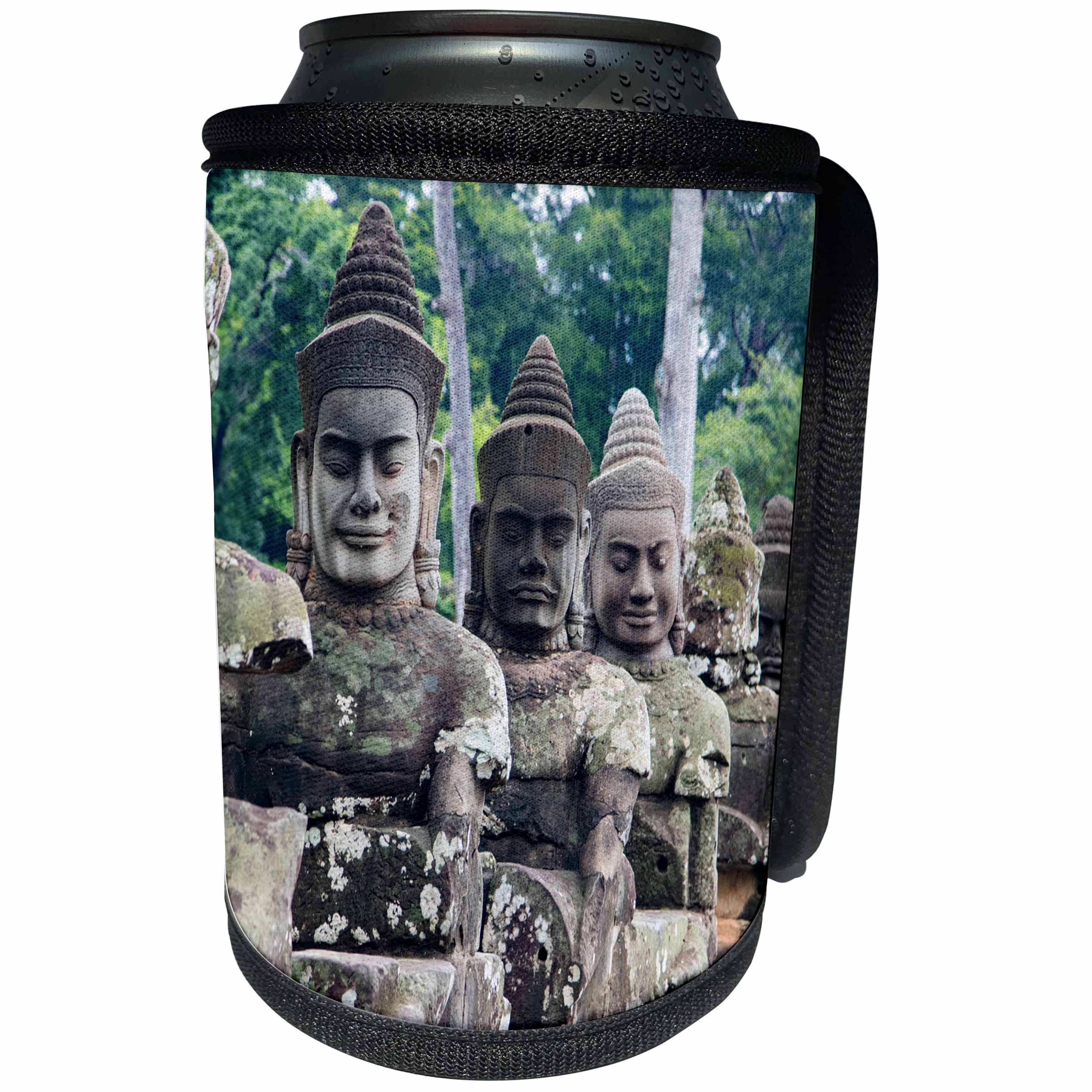 3dRose Danita Delimont - Religion - Devas statues, Bridge to Angkor Thom, Angkor, Siem Reap, Cambodia, Can Cooler Bottle Wrap (cc_277057)