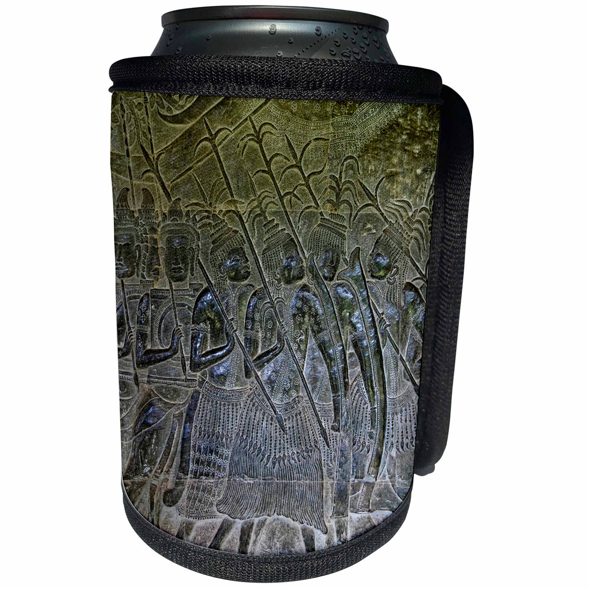 3dRose Danita Delimont - Artwork - Military carvings, Angkor Wat, Angkor, Cambodia - Can Cooler Bottle Wrap (cc_277071)