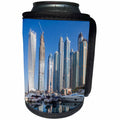 3dRose Danita Delimont - Cities - UAE, Dubai, Marina high rise buildings. - Can Cooler Bottle Wrap (cc_277091)
