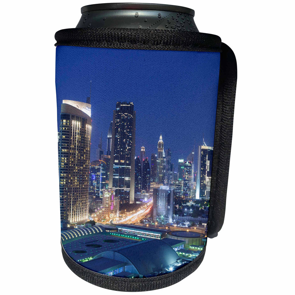 3dRose Danita Delimont - Cities - UAE, Downtown Dubai. Dubai Mall - Can Cooler Bottle Wrap (cc_277101)