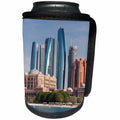 3dRose Danita Delimont - Cities - UAE, Abu Dhabi. Etihad Towers and Emirates Palace Hotel - Can Cooler Bottle Wrap (cc_277131)