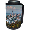 3dRose Danita Delimont - Cities - New Zealand, Auckland. Elevated skyline from Mt. Eden volcano cone - Can Cooler Bottle Wrap (cc_277144)