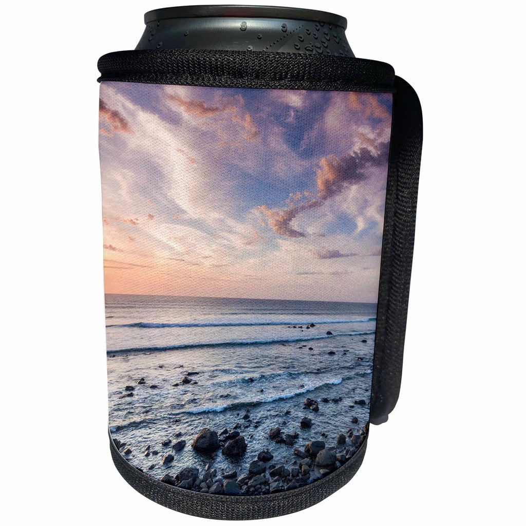 3dRose Danita Delimont - Beaches - New Zealand, North Island, Pungarehu. Cape Egmont, seascape - Can Cooler Bottle Wrap (cc_277151)