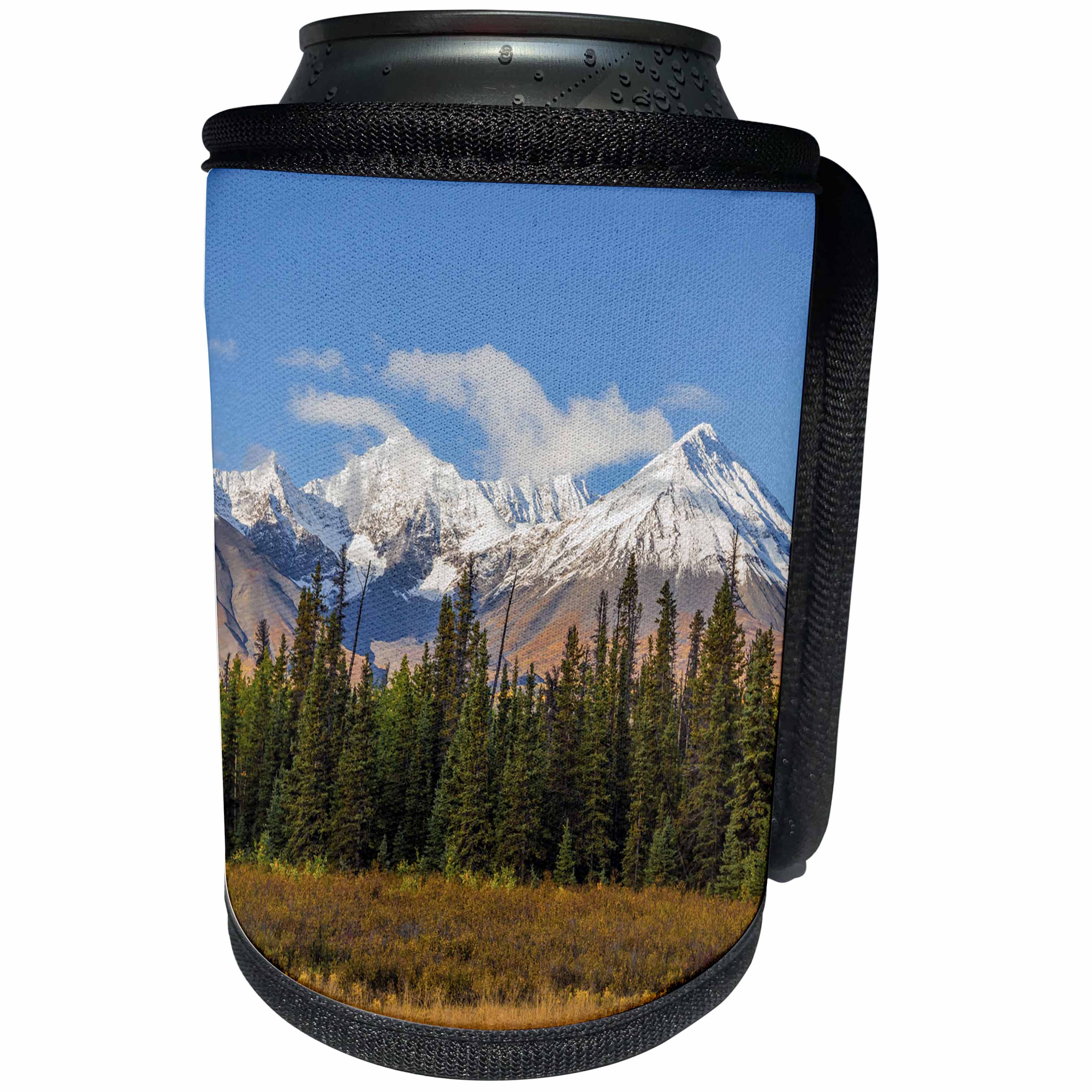 3dRose Danita Delimont - Canada - Canada, Yukon, Kluane National Park. Panorama of St. Elias Range. - Can Cooler Bottle Wrap (cc_277273)