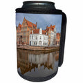 3dRose Danita Delimont - Cities - Belgium, Brugge, Canal and Reflection - Can Cooler Bottle Wrap (cc_277288)