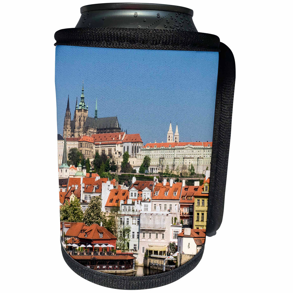 3dRose Danita Delimont - Cities - Czech Republic, Prague. Prague castle and Lesser town. - Can Cooler Bottle Wrap (cc_277310)