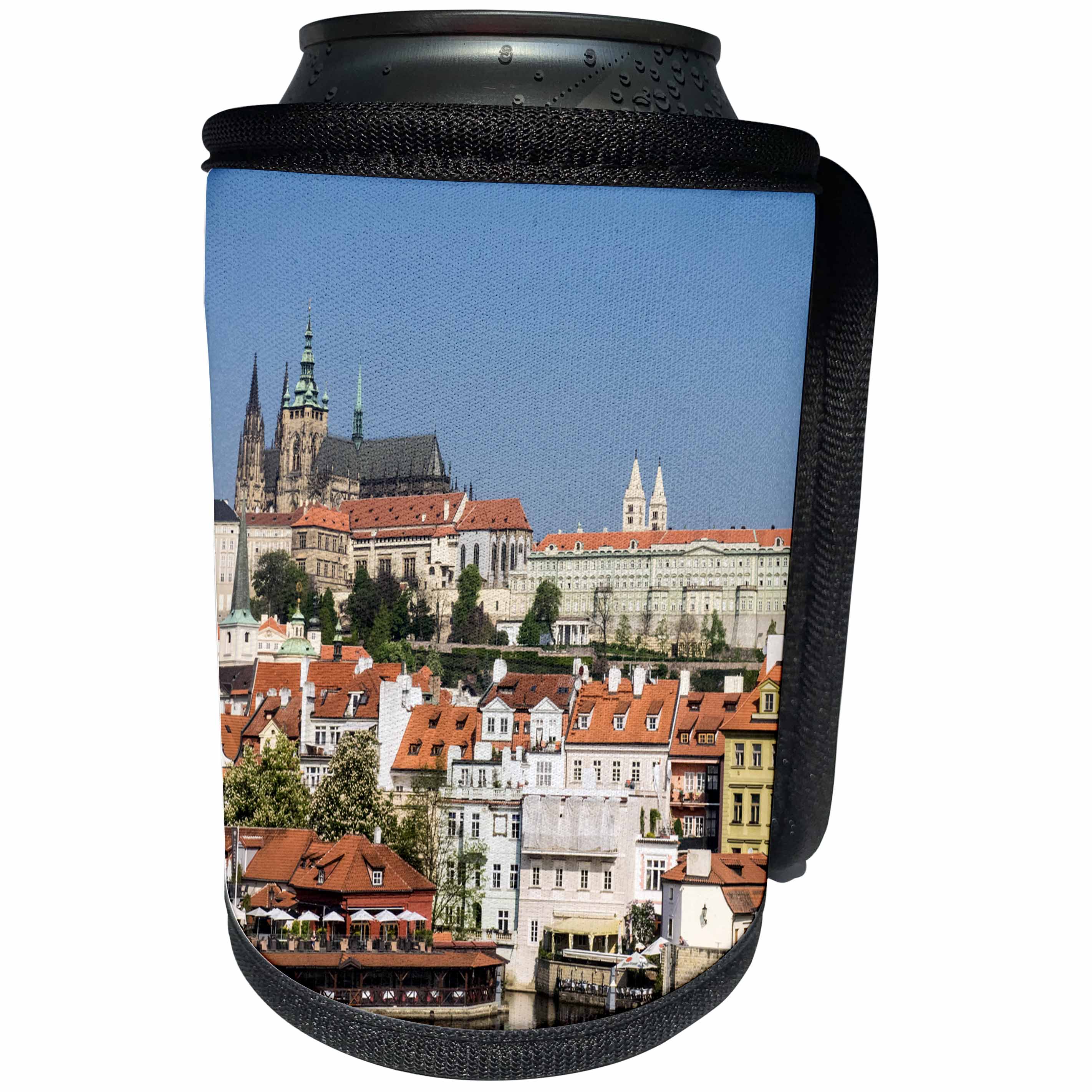 3dRose Danita Delimont - Cities - Czech Republic, Prague. Prague castle and Lesser town. - Can Cooler Bottle Wrap (cc_277310)