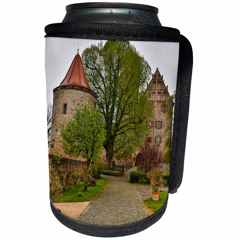 3dRose Danita Delimont - Castles - Germany, Sommersdorf, Sommersdorf Castle, Can Cooler Bottle Wrap (cc_277394)