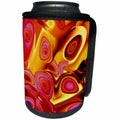 3dRose Jaclinart Surreal Space Alien Rocket Psychedelic - Surreal gold and pink alien rocket about to shoot off into space - Can Cooler Bottle Wrap (cc_27740)