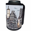 3dRose Danita Delimont - Cities - Germany, Rothenberg ob der Tauber, Ploenlein Triangular Place - Can Cooler Bottle Wrap (cc_277401)