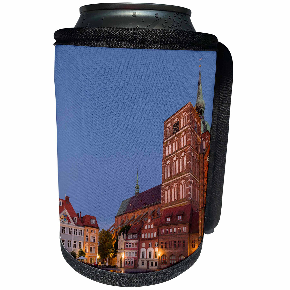 3dRose Danita Delimont - Cities - The Alte Markt, Saint Nicholas. Germany - Can Cooler Bottle Wrap (cc_277409)