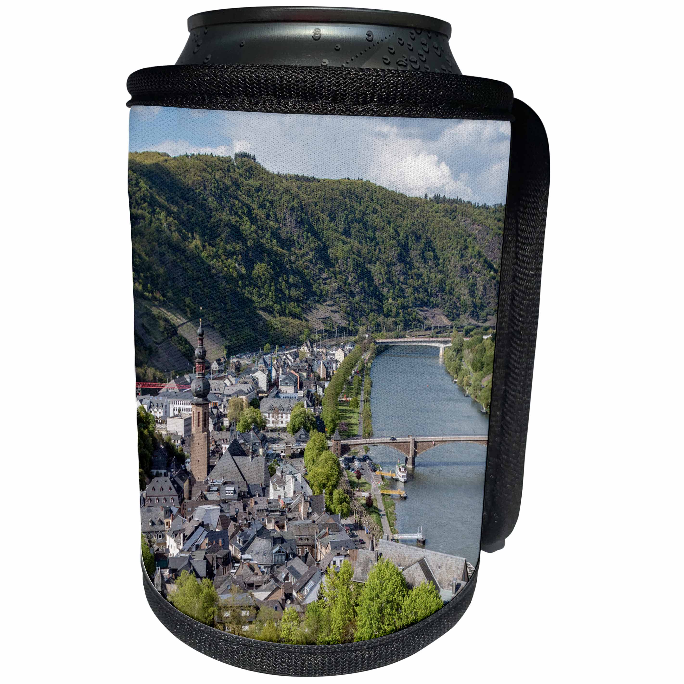 3dRose Danita Delimont - Vineyards - Reichsburg Castle. Cochem. Germany. - Can Cooler Bottle Wrap (cc_277421)