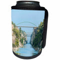 3dRose Danita Delimont - Bridges - Bridge over Corinth Canal, Greece, Europe - Can Cooler Bottle Wrap (cc_277439)