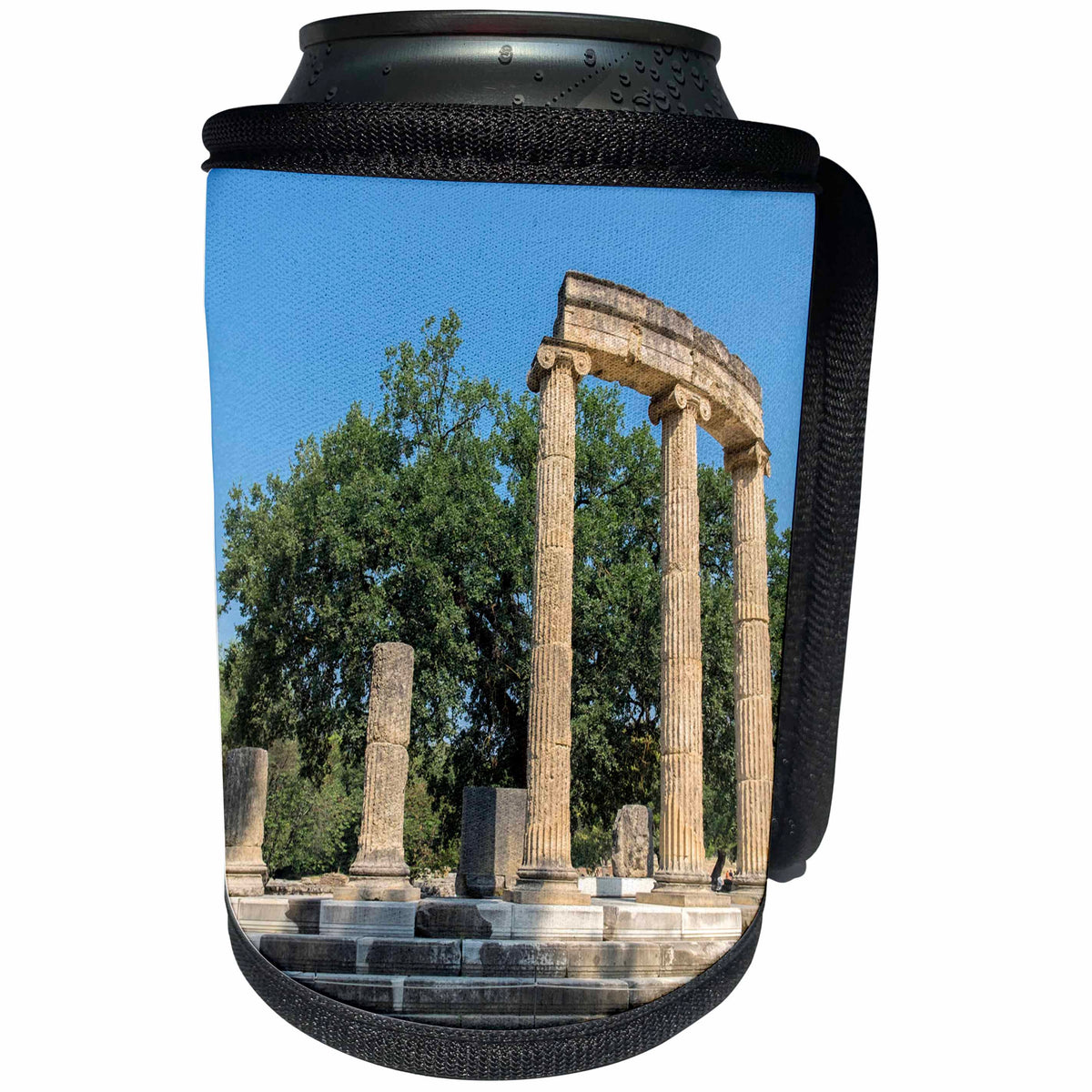 3dRose Danita Delimont - Ruins - Tholos, Ancient Greek ruins, Olympia, Greece - Can Cooler Bottle Wrap (cc_277451)