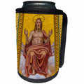 3dRose Danita Delimont - Religion - Christ Mosaic, Basilica St. Stephens Cathedral, Budapest, Hungary - Can Cooler Bottle Wrap (cc_277459)