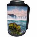 3dRose Danita Delimont - Waterfalls - Iceland, Godafoss. Waterfall at sunrise. - Can Cooler Bottle Wrap (cc_277473)
