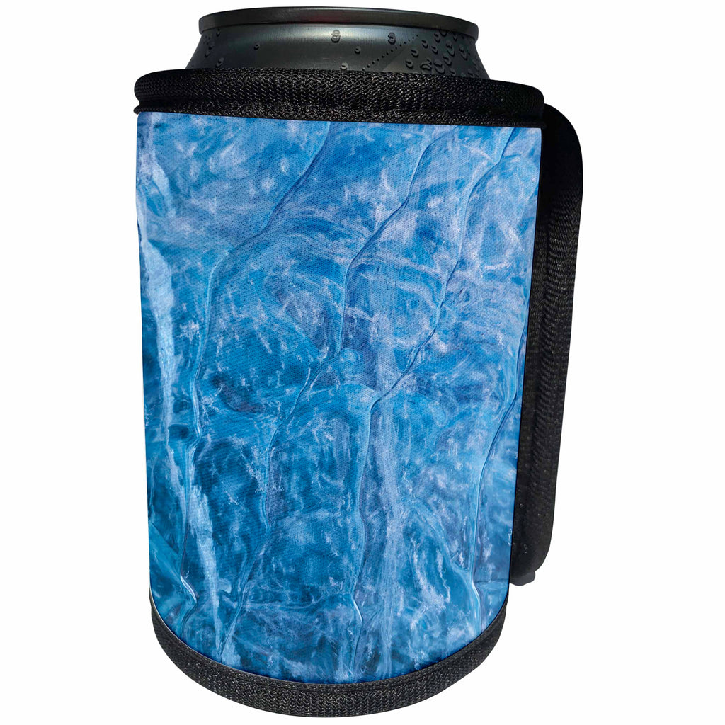 3dRose Danita Delimont - Abstracts - Iceland, Skaftafell NP, Vatnajokull Ice Caves. Blue Ice Abstracts. - Can Cooler Bottle Wrap (cc_277498)