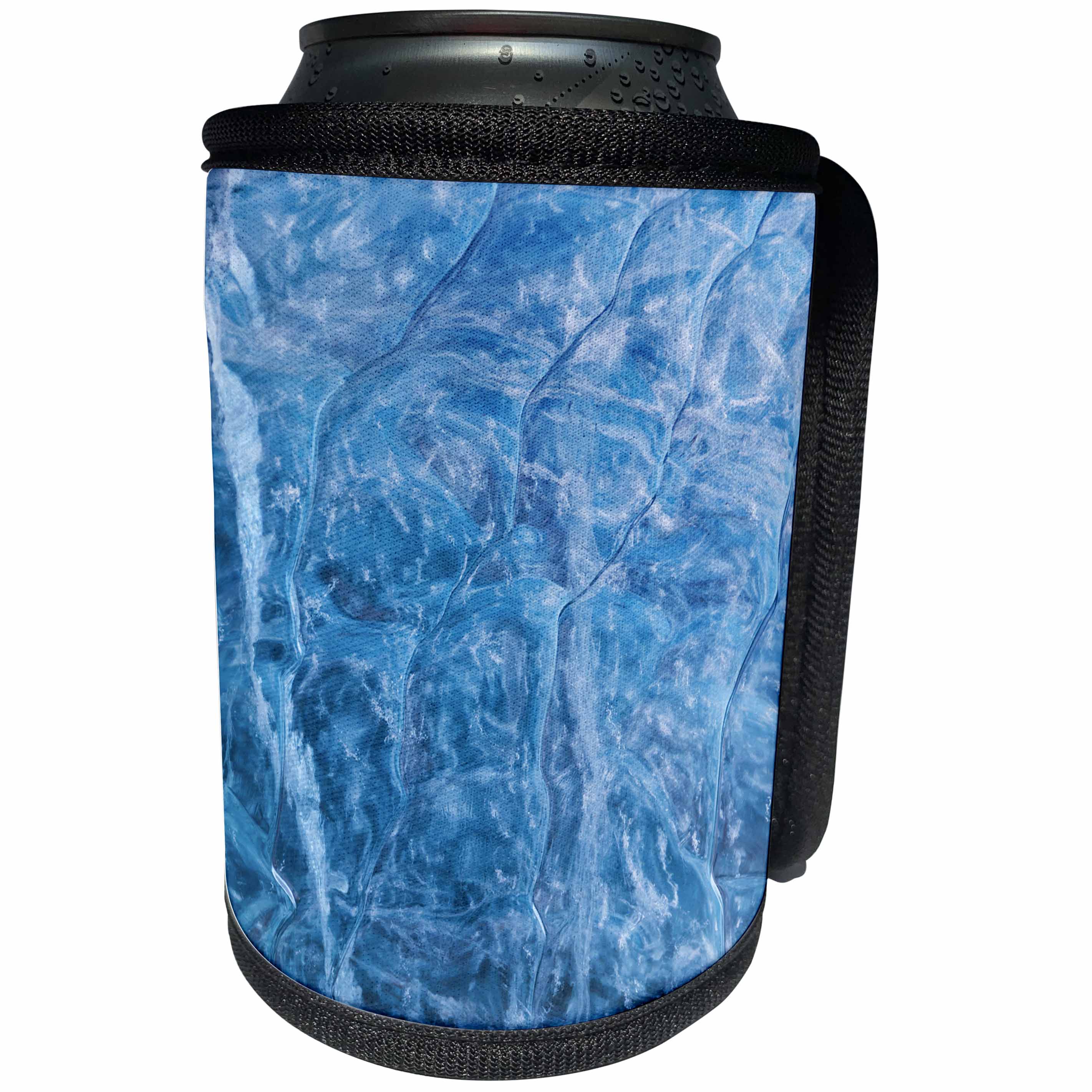 3dRose Danita Delimont - Abstracts - Iceland, Skaftafell NP, Vatnajokull Ice Caves. Blue Ice Abstracts. - Can Cooler Bottle Wrap (cc_277498)