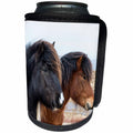 3dRose Danita Delimont - Horses - Europe, North Iceland, Akureyri. Two Icelandic horses. - Can Cooler Bottle Wrap (cc_277508)