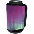 3dRose Danita Delimont - Northern lights - Europe, North Iceland, Near Akureyri. Purple and green Northern Lights - Can Cooler Bottle Wrap (cc_277514)