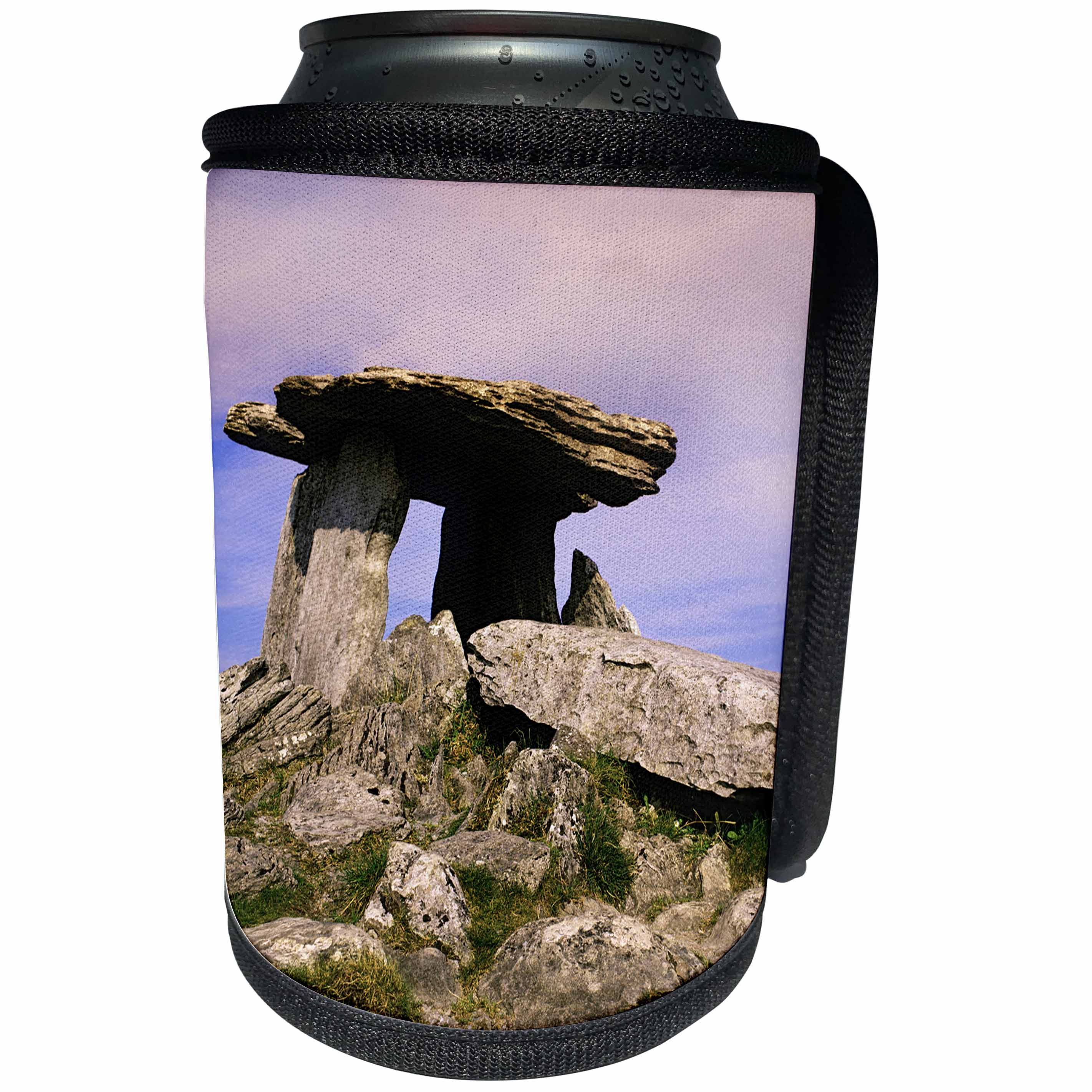 3dRose Danita Delimont - Ireland - Ireland, Burren. Ancient Poulnabrone Dolman tomb. - Can Cooler Bottle Wrap (cc_277534)
