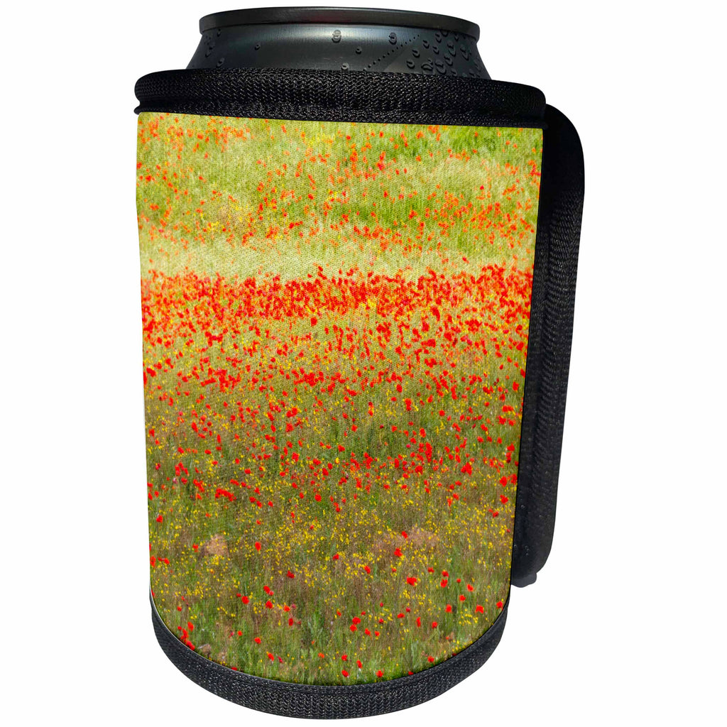 3dRose Danita Delimont - Flowers - Painterly effect on a photograph of poppies in an Italian meadow. - Can Cooler Bottle Wrap (cc_277572)
