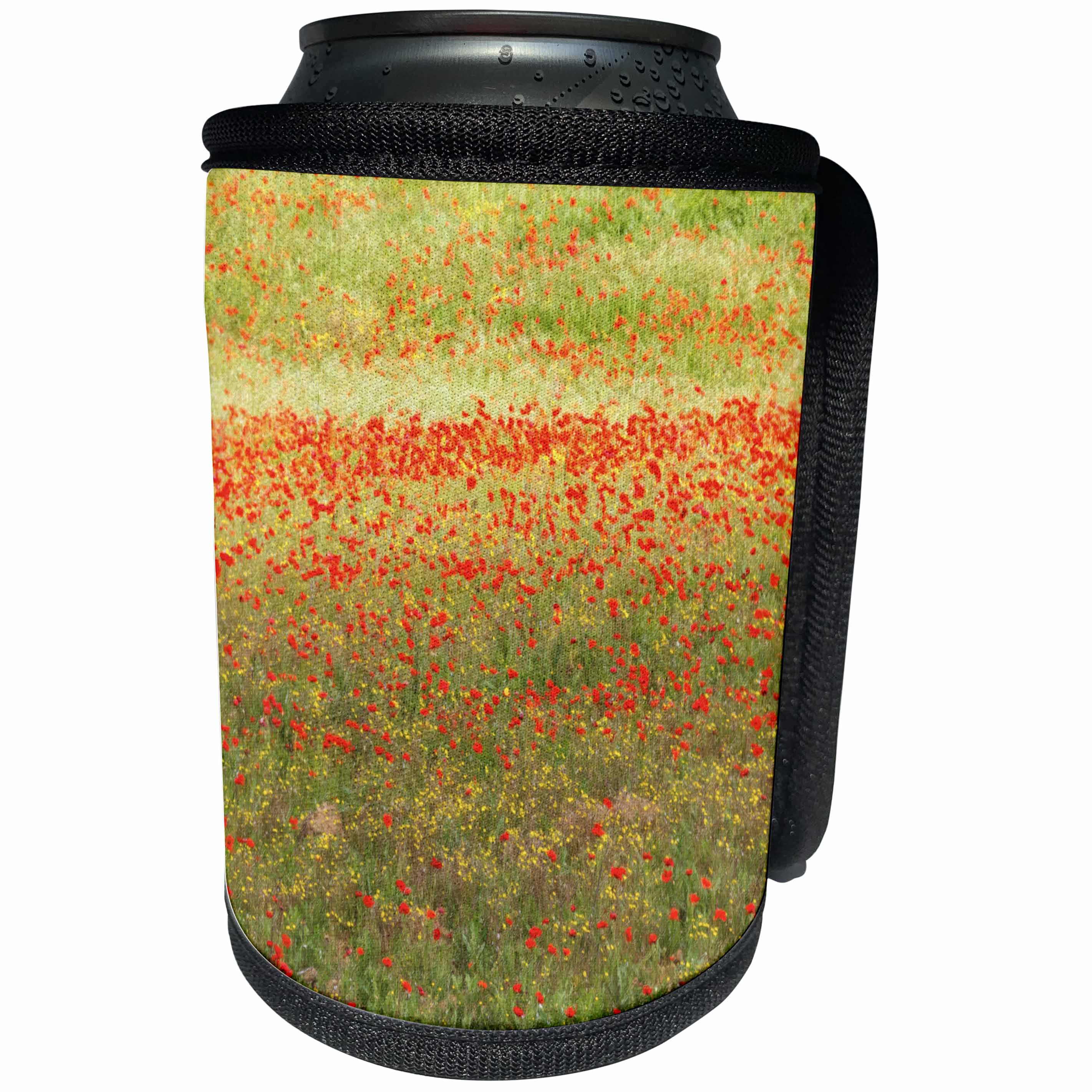 3dRose Danita Delimont - Flowers - Painterly effect on a photograph of poppies in an Italian meadow. - Can Cooler Bottle Wrap (cc_277572)