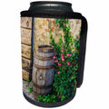 3dRose Danita Delimont - Italy - Italy, Tuscany, Monteriggioni, vine, barrel - Can Cooler Bottle Wrap (cc_277580)