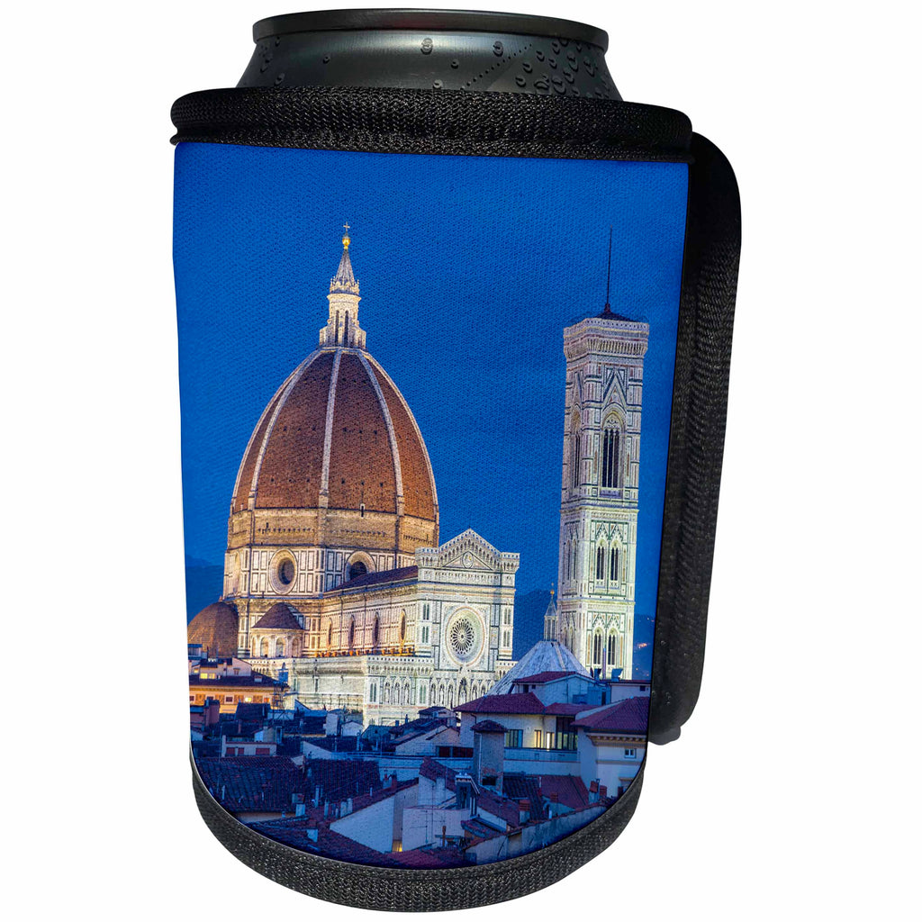 3dRose Danita Delimont - Churches - Italy, Florence, Cathedral, Duomo, night - Can Cooler Bottle Wrap (cc_277582)