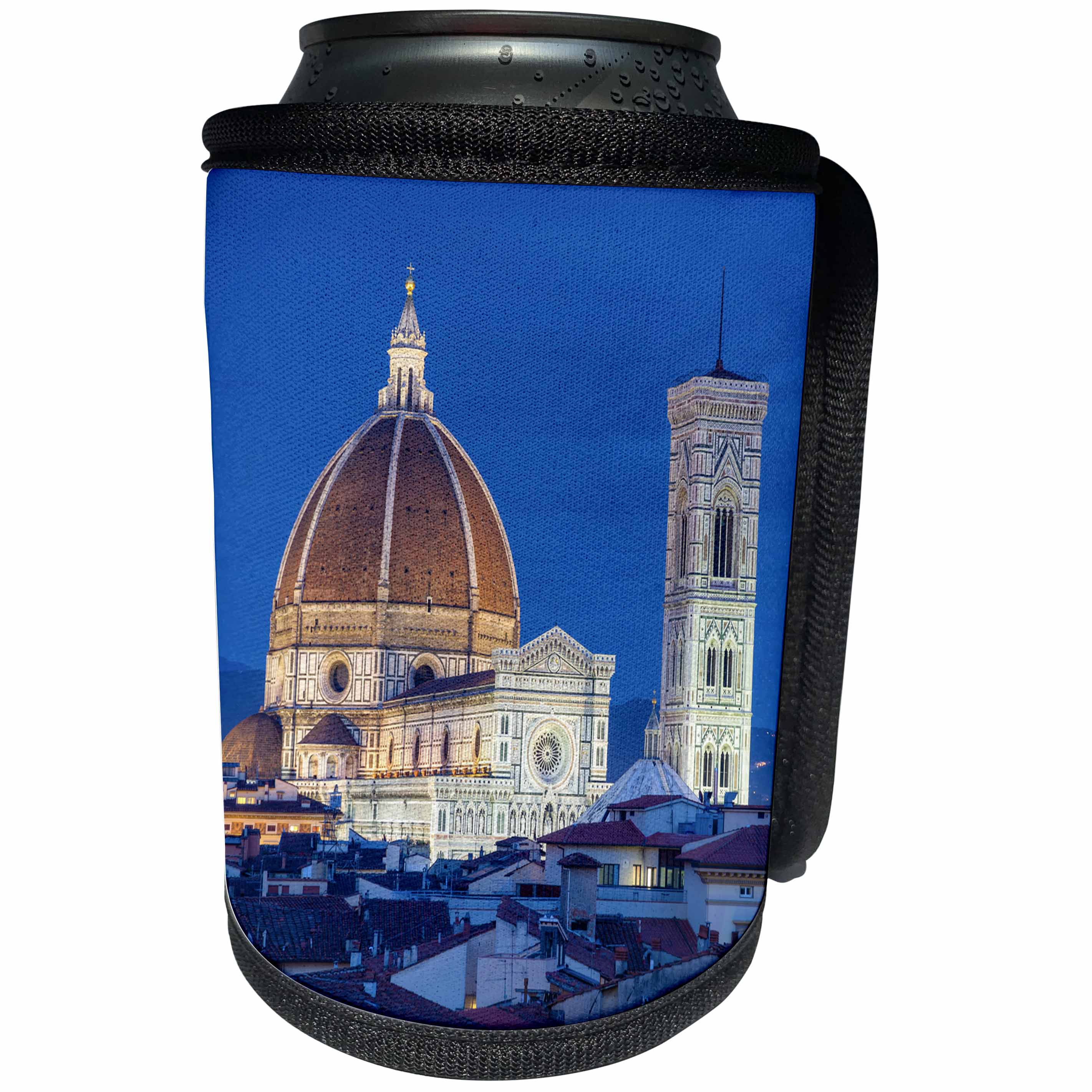 3dRose Danita Delimont - Churches - Italy, Florence, Cathedral, Duomo, night - Can Cooler Bottle Wrap (cc_277582)