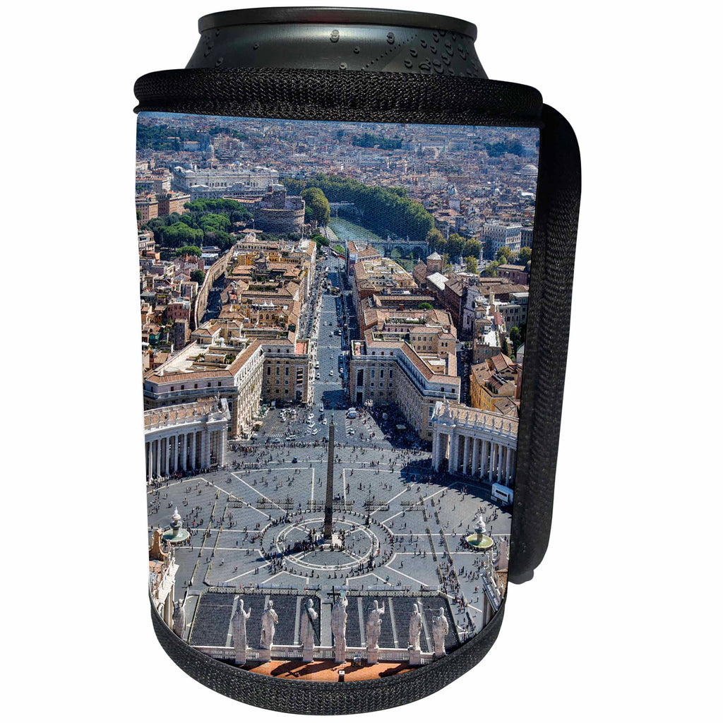 3dRose Danita Delimont - Cities - Vatican City, Italy, St. Peters Square - Can Cooler Bottle Wrap (cc_277597)