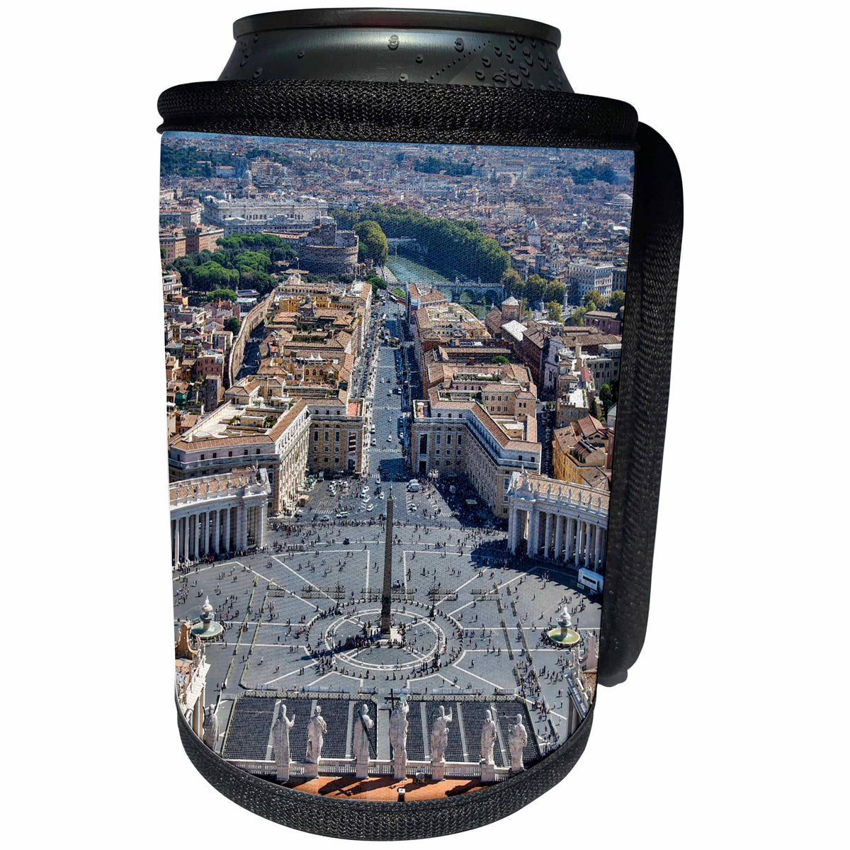 3dRose Danita Delimont - Cities - Vatican City, Italy, St. Peters Square - Can Cooler Bottle Wrap (cc_277597)