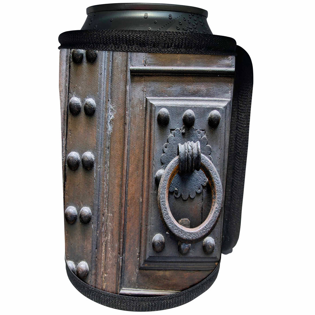 3dRose Danita Delimont - Architecture - Italy, Florence, Door Knocker - Can Cooler Bottle Wrap (cc_277598)