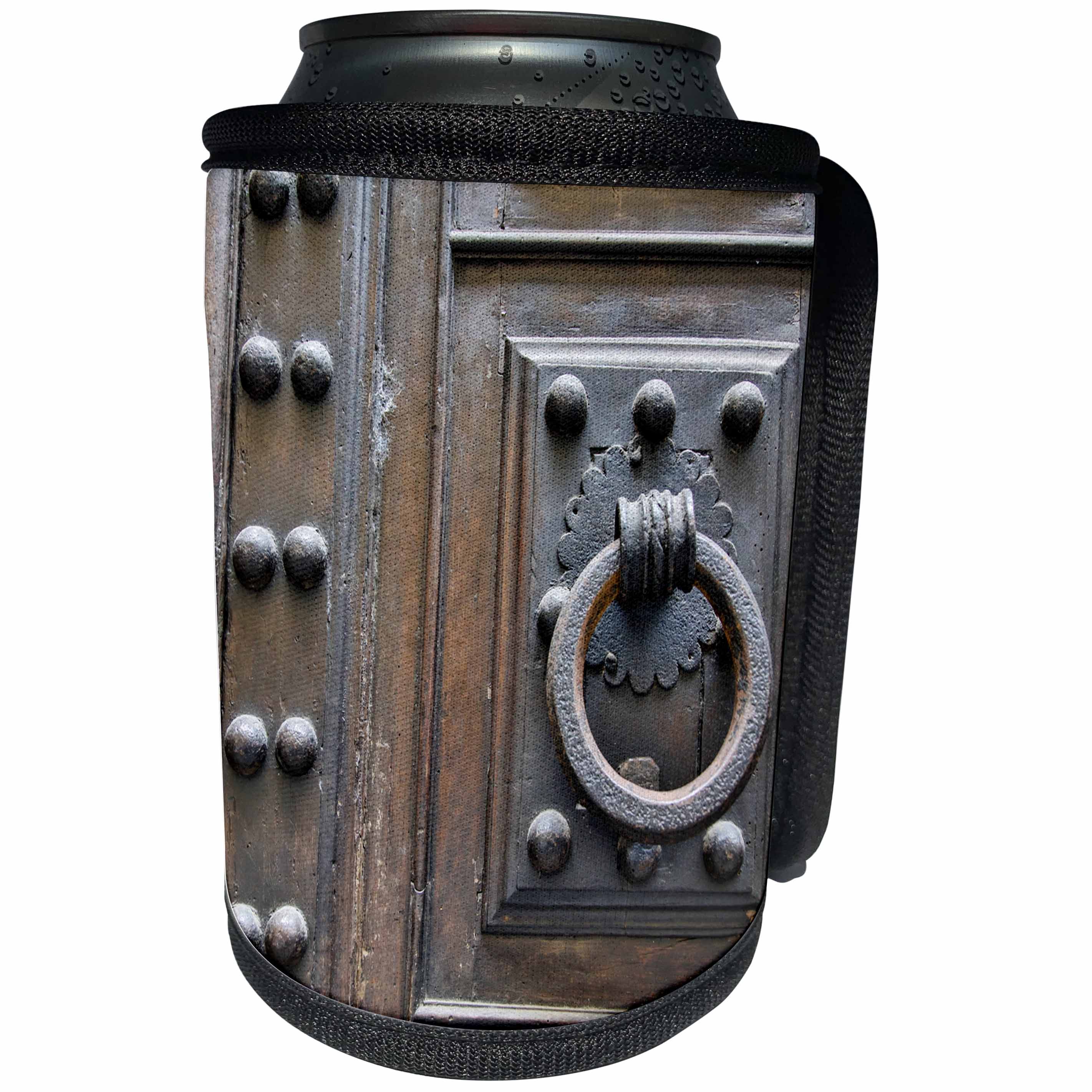 3dRose Danita Delimont - Architecture - Italy, Florence, Door Knocker - Can Cooler Bottle Wrap (cc_277598)