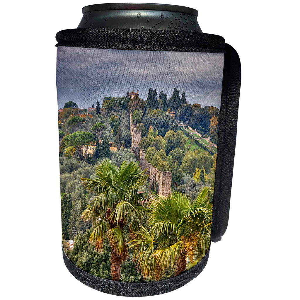 3dRose Danita Delimont - Italy - Italy, Florence, The Old Wall of the City - Can Cooler Bottle Wrap (cc_277600)