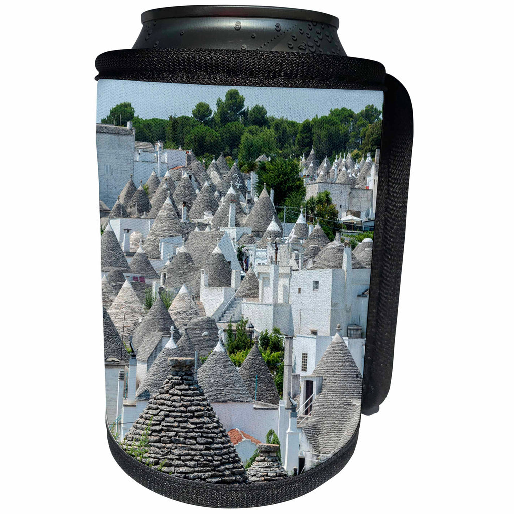 3dRose Danita Delimont - Cities - Trulli in Alberobello, Italy - Can Cooler Bottle Wrap (cc_277608)
