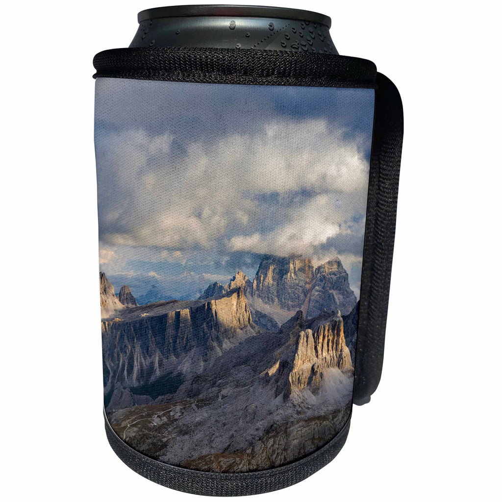3dRose Danita Delimont - Mountains - The dolomites in the Veneto. Monte Pelmo, Croda da Lago, Averau, Italy - Can Cooler Bottle Wrap (cc_277620)