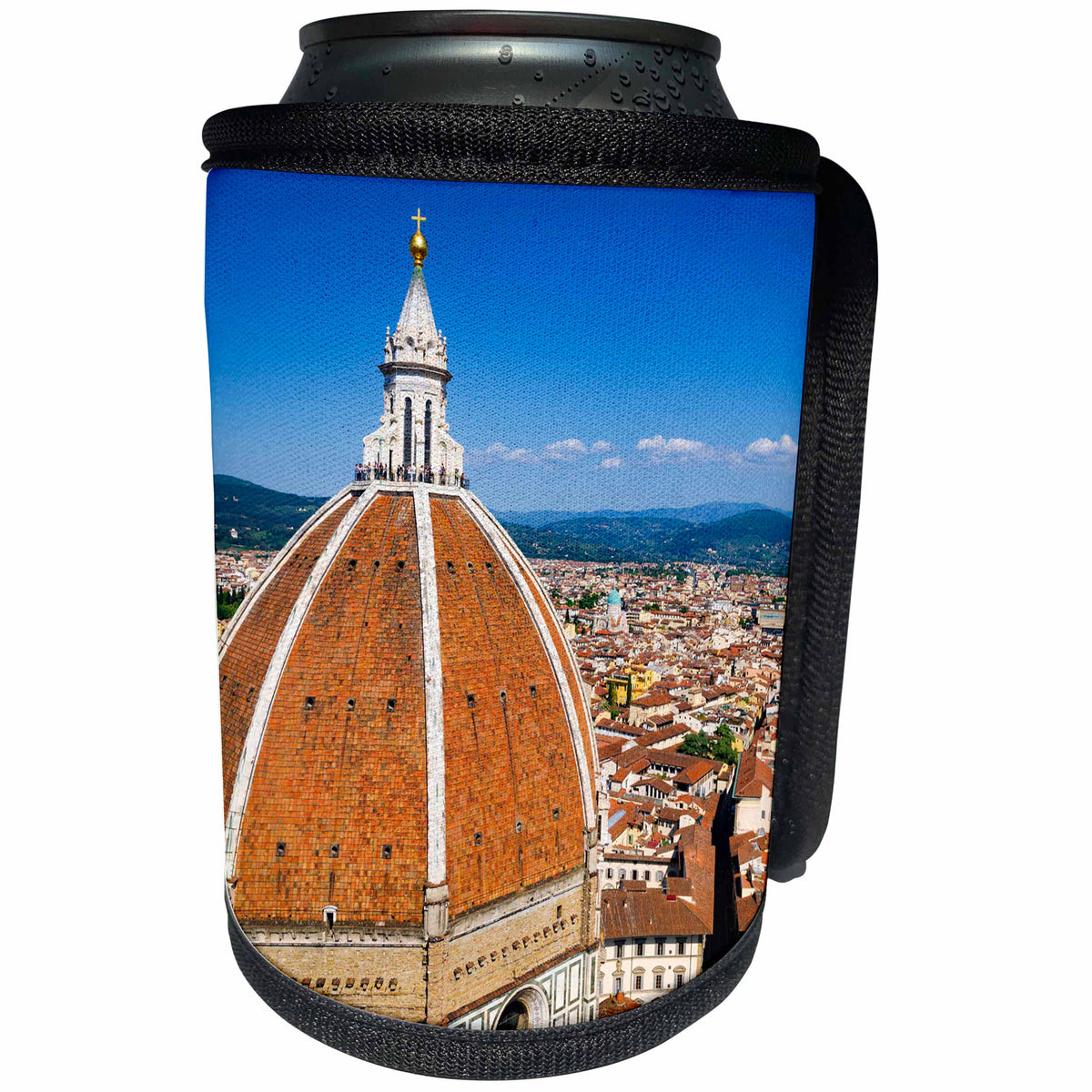 3dRose Danita Delimont - Cities - The Duomo and roofs from Giottos Bell Tower, Florence, Tuscany, Italy - Can Cooler Bottle Wrap (cc_277638)