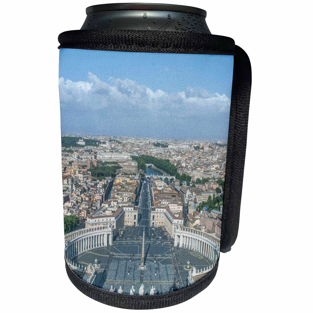 3dRose Danita Delimont - Cities - Italy, Rome, Vatican City. Looking down on St. Peters Square. - Can Cooler Bottle Wrap (cc_277652)