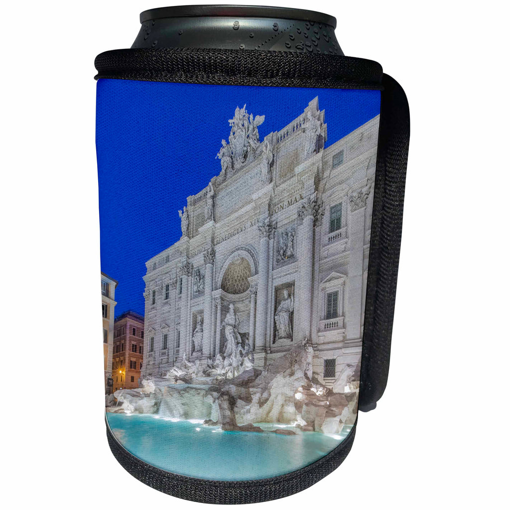 3dRose Danita Delimont - Fountains - Italy, Rome, Trevi Fountain at dawn - Can Cooler Bottle Wrap (cc_277656)