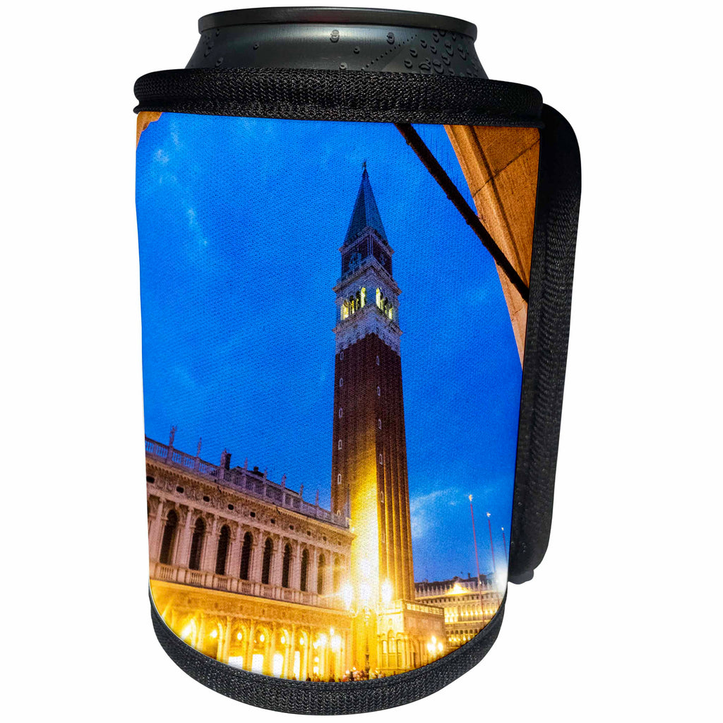3dRose Danita Delimont - Venice - Italy, Venice, Evening view of Bell Tower at San Marco Square - Can Cooler Bottle Wrap (cc_277662)