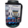 3dRose Danita Delimont - Cities - Italy, Venice, Buildings along the Grand Canal with Gondolas parked - Can Cooler Bottle Wrap (cc_277664)
